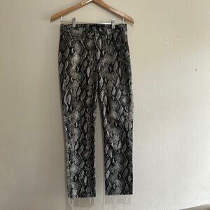 Snakeskin Print Pants
